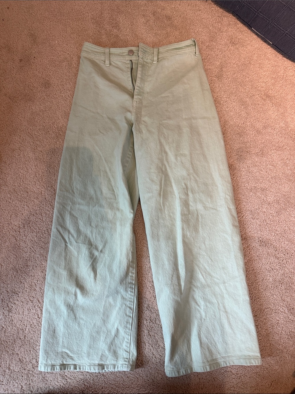 Universal Thread Wide-Leg Jeans in Light Sage Green